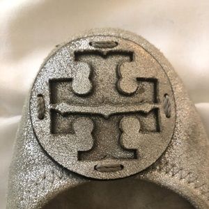 Tory Burch Silver Flats